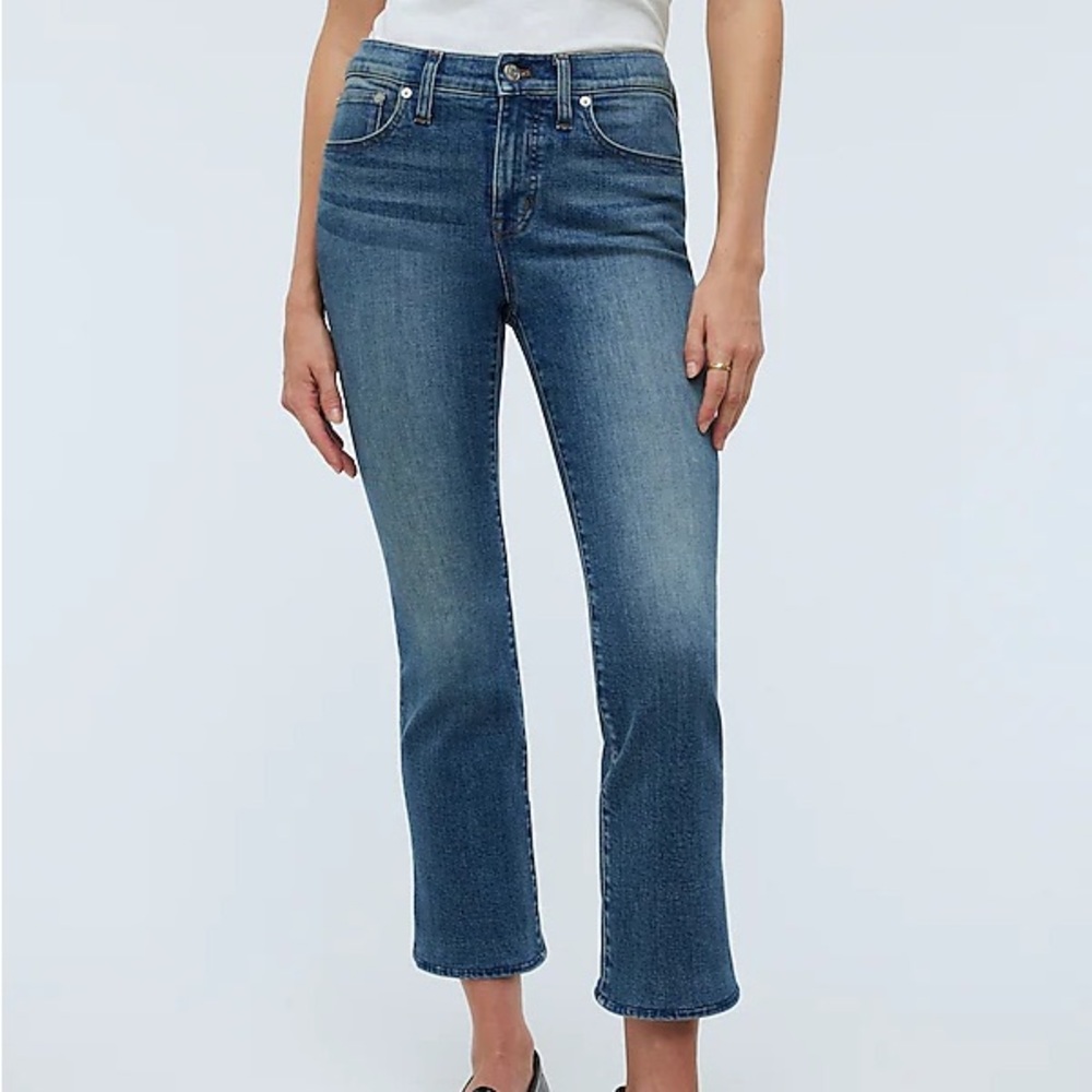 NWOT Madewell Kick Out Crop Jeans Oneida Wash